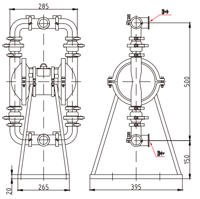 1 Inch Sanitary Pneumatic Diaphragm Pump (FDA)