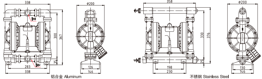 1 Inch Diaphragm Pump with Leakage Detective Device (Metal)